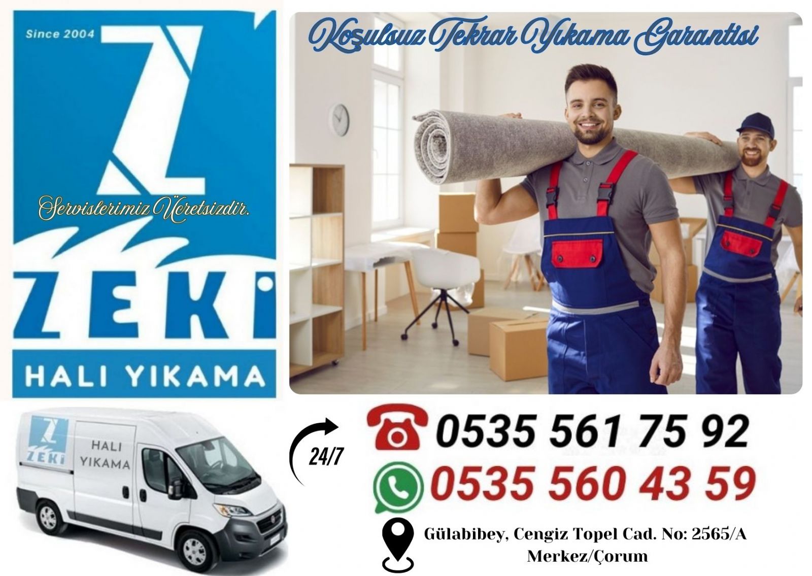 Çorum Bahçelievler Mahallesi Halı Yıkama Fiyatları