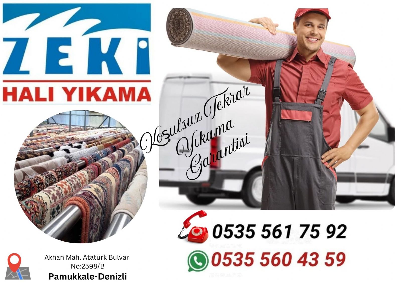 Denizli Zeytinköy Halı Yıkama Fiyatları