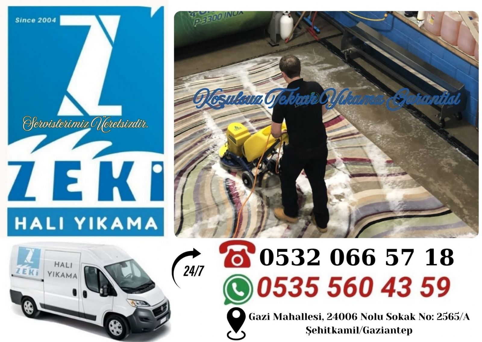 Şehitkamil Karacaoğlan Mahallesi Halı Yıkama Fiyatları 