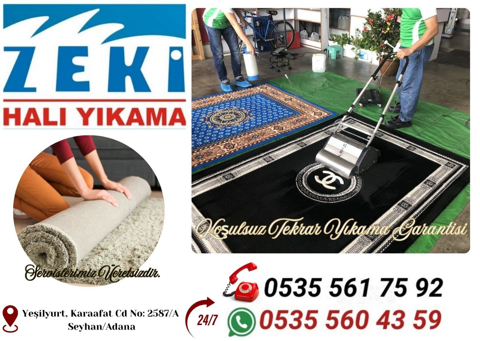 Adana Fatih Mahallesi Halı Yıkama Fiyatları