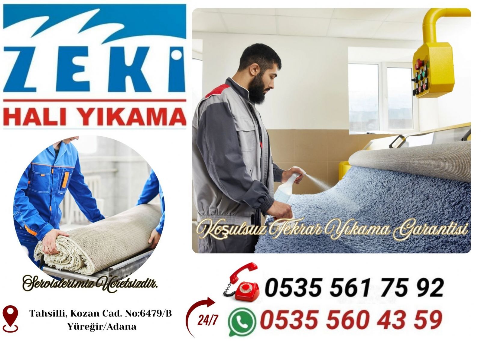 Adana Karacaoğlan Mahallesi Halı Yıkama Fiyatları