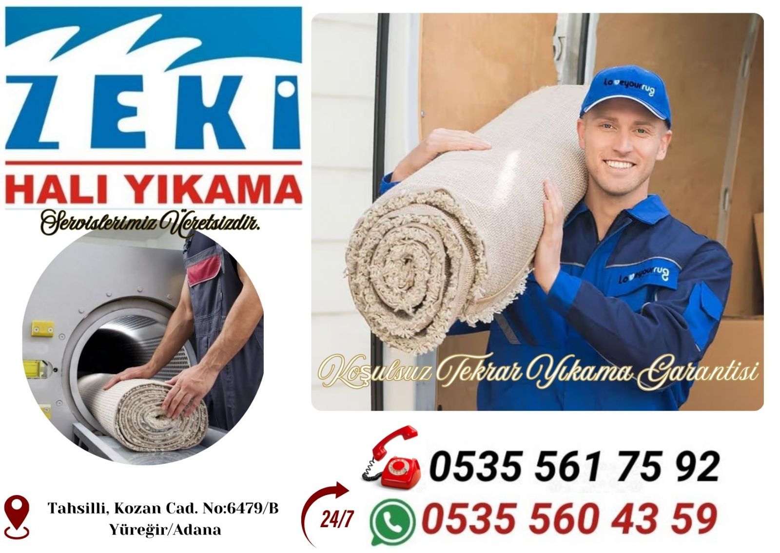 Adana Çamlıbel Mahallesi Halı Yıkama Fiyatları