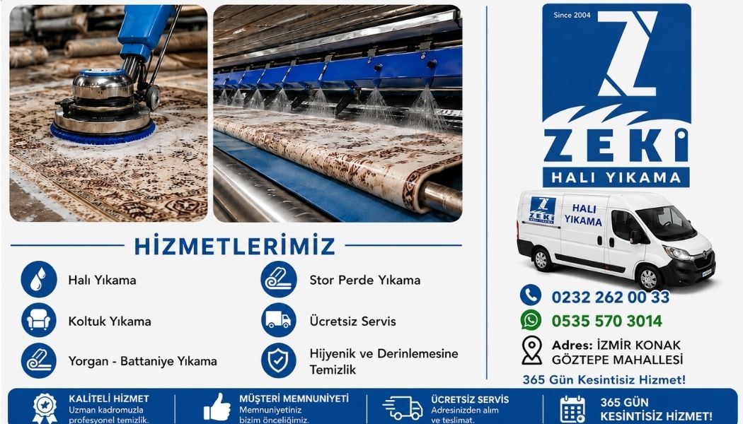 Konak Göztepe Mahallesi Halı Yıkama Hizmeti