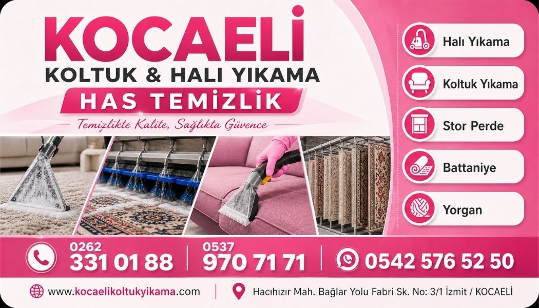 İzmit Yuvam Mahallesi Halı Yıkama Fiyatları